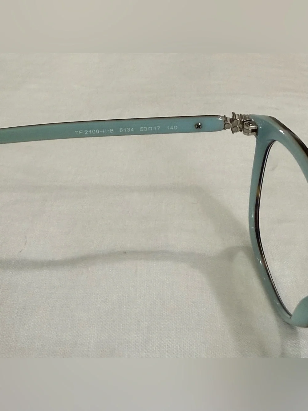 Tiffany & Co. TF2109-H-B 8134 Eyeglasses 53-17-140 Italy w/ Case & Box EUC Blue